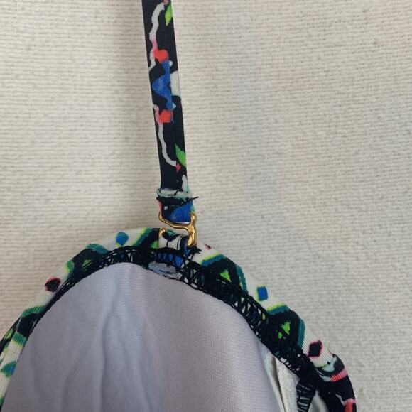 La Blanca womens 14 large one piece swimsuit bathing multicolor halter padded sl - Picture 9 of 10